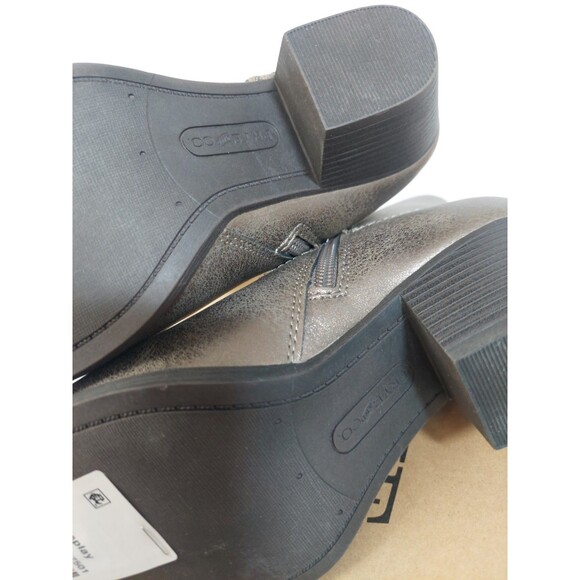 Frye and Co. Women's Size 6.5 Daxx Stacked Heel Cowboy Boots 6.5M Platinum - Picture 13 of 13